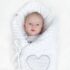 Luxusná šnurovacia Zavinovačka z Minky New Baby biela 75x75 cm