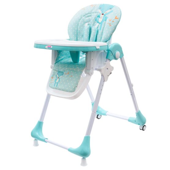 Jedálenská stolička NEW BABY Minty Fox – ekokoža a vložka pre bábätká
