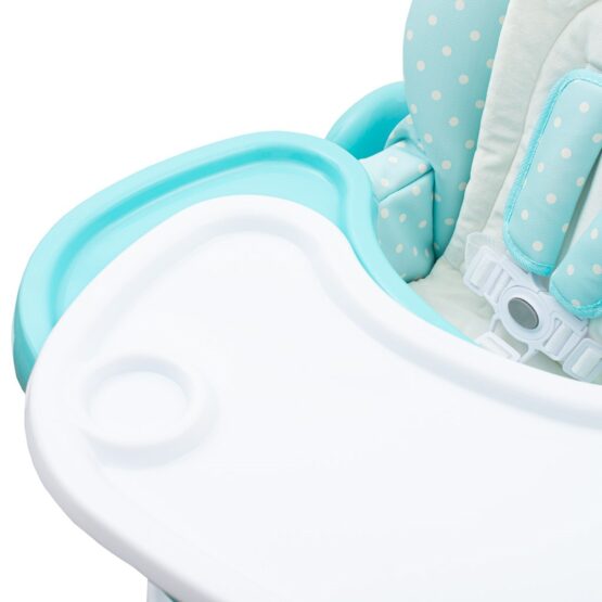 Jedálenská stolička NEW BABY Minty Fox - ekokoža a vložka pre bábätká