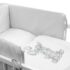 5-dielne posteľné obliečky New Baby Zebra exclusive 100/135 bielo-sivé