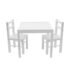 Detský drevený stôl so stoličkami New Baby PRIMA biely unisex|Kolotočík.sk