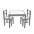 Detský drevený stôl so stoličkami New Baby PRIMA sivý unisex|Kolotočík.sk