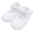 Dojčenské capačky New Baby strieborno-biele 3-6 m  pre dievčatá 100% polyester
