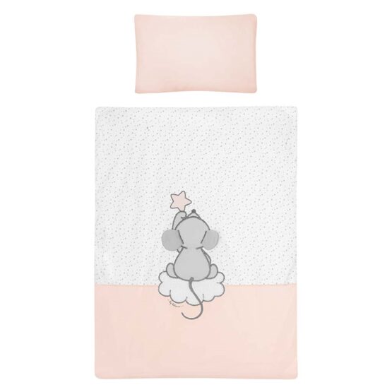 2-dielne posteľné obliečky Cute Mouse 100/135 ružové