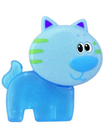 Chladiace hryzátko Baby Mix Mačička modré