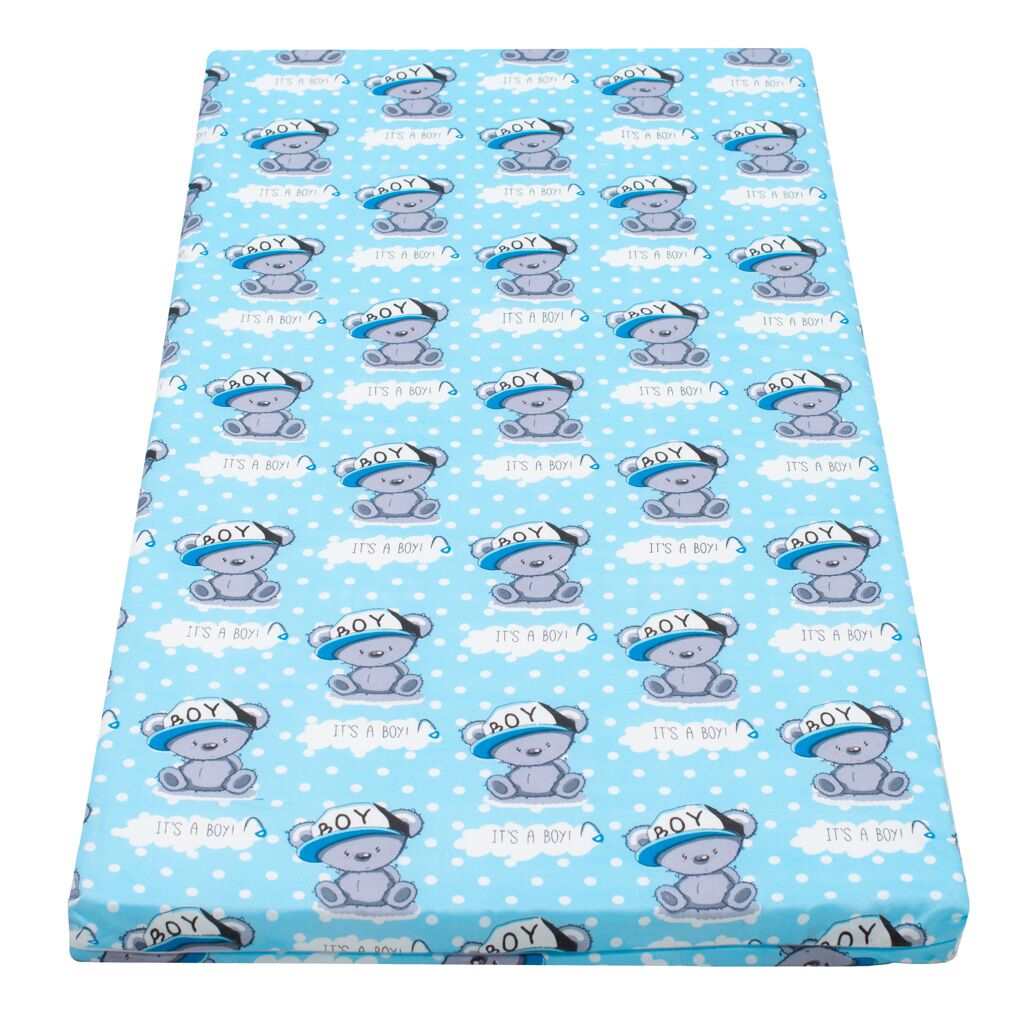 Detský penový matrac New Baby 120×60 modrý – rôzne obrázky