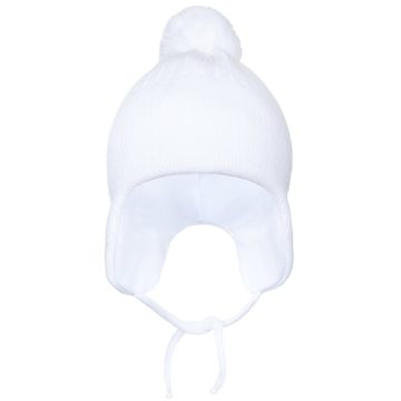 Zimná detská čiapočka New Baby biela