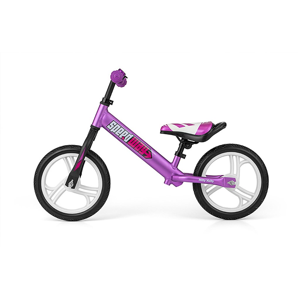 Detské odrážadlo bicykel Milly Mally Speedway 12″ violet