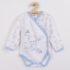 Dojčenské body s bočným zapínamím New Baby Bears modré