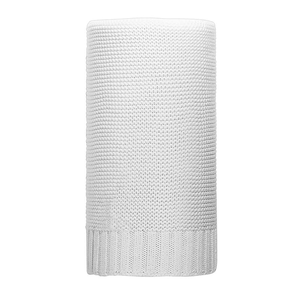 Bambusová pletená deka NEW BABY 100×80 cm biela