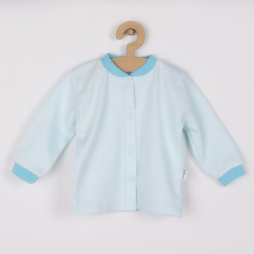 Dojčenský kabátik z organickej bavlny Koala Lesný Priateľ modrý