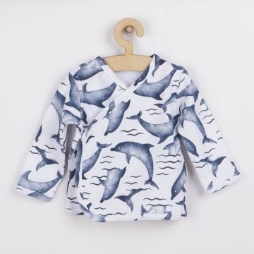 Dojčenská bavlněná košilka Nicol Dolphin