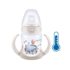 Dojčenská fľaša na učenie NUK Medvedík Pú s kontrolou teploty 150 ml béžová oslík
