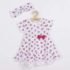 Dojčenské bavlnené šatôčky s čelenkou New Baby Strawbery