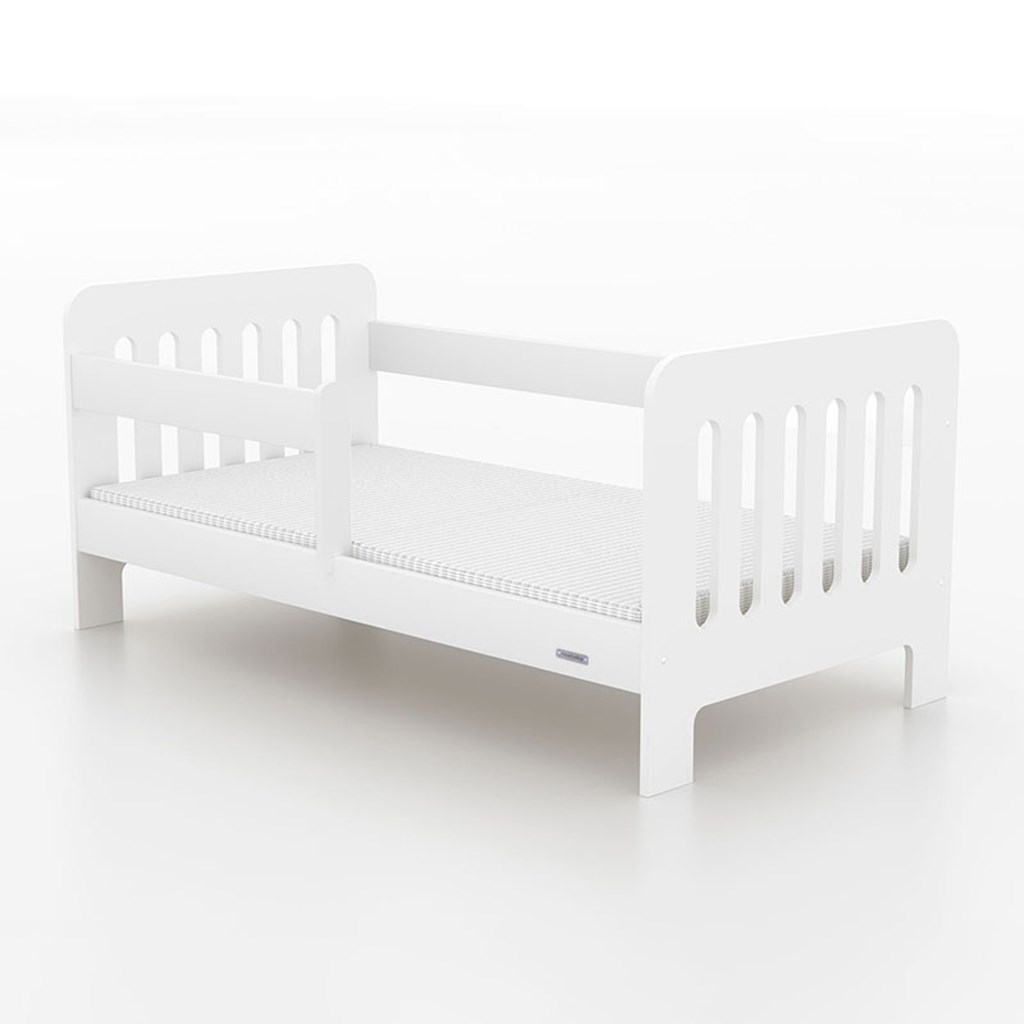 Detská posteľ so zábranou New Baby ERIK 140×70 cm biela