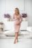 Tehotenské a dojčiace šaty rebrované Tummy milk & love púdrovo ružová