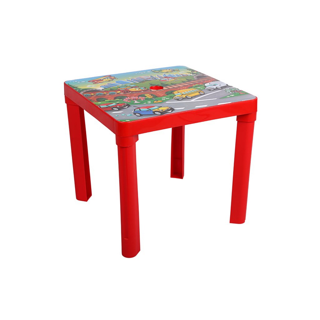 Detský záhradný nábytok – Plastový stôl červený