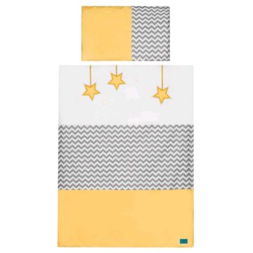 6-dielne posteľné obliečky Belisima Hviezdička 90/120 žlté