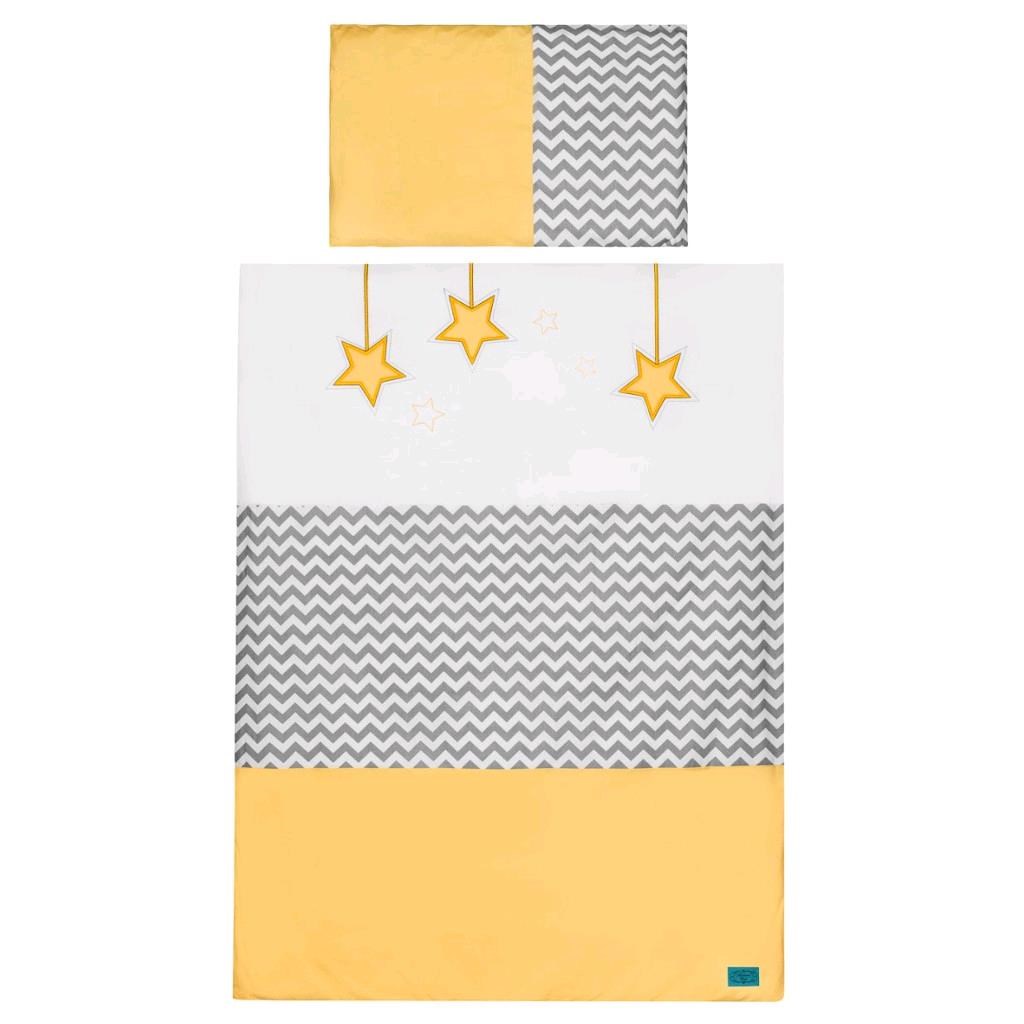 6-dielne posteľné obliečky Belisima Hviezdička 100×135 žlté